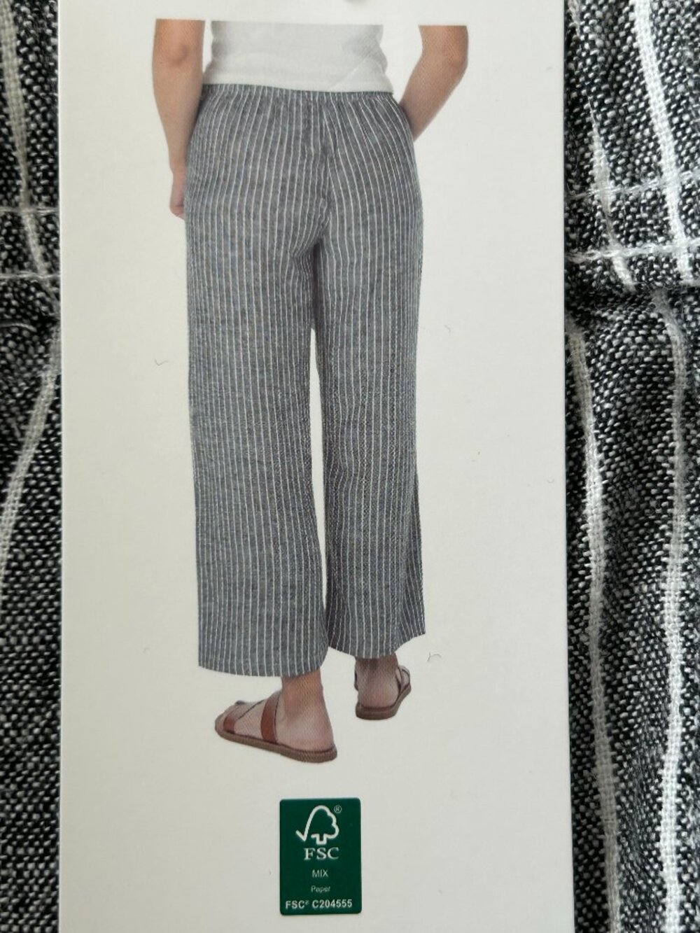 Roxy Linen Blend Crop Pants Women's Black XS Wide Leg Beach NWT - Picture 2 of 3